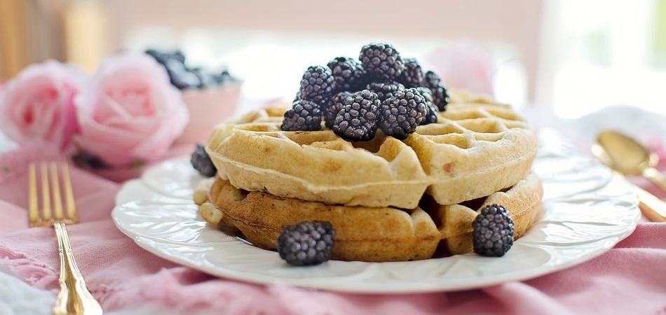 waffles veganos